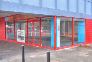 Empty shop in Manchester